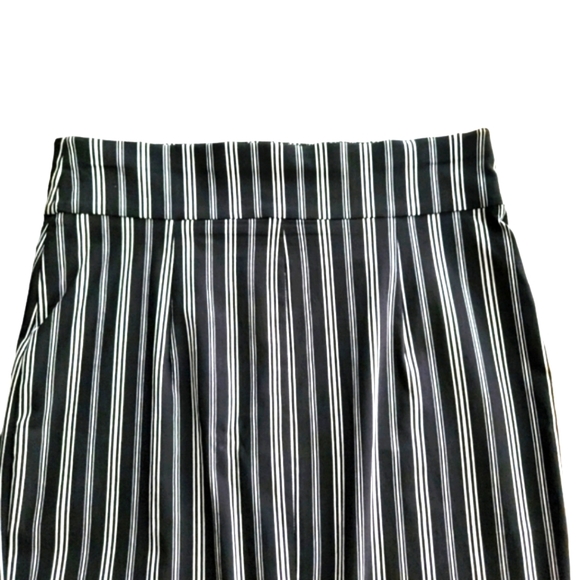 New York & Company pencil skirt size large black with white stripes - Picture 6 of 11
